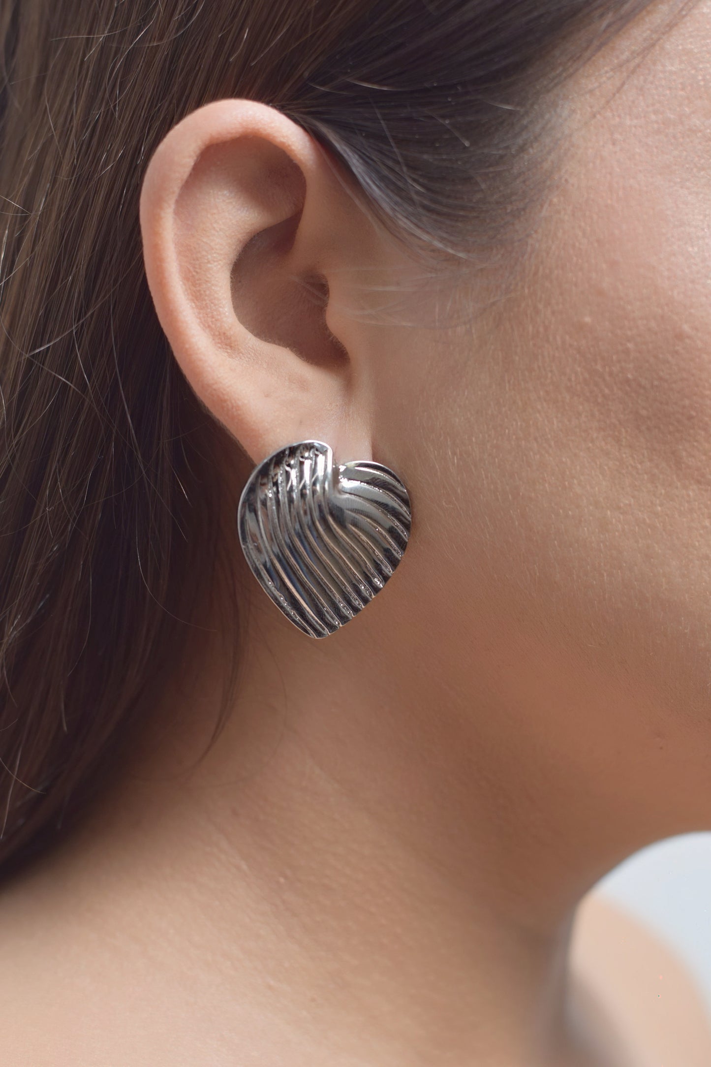 Aretes Corazón Ondé