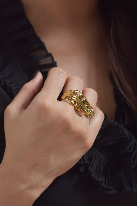 Anillo Hoja de Palmera