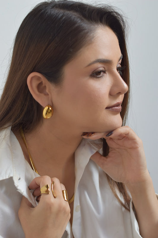 Aretes Perla de Oro
