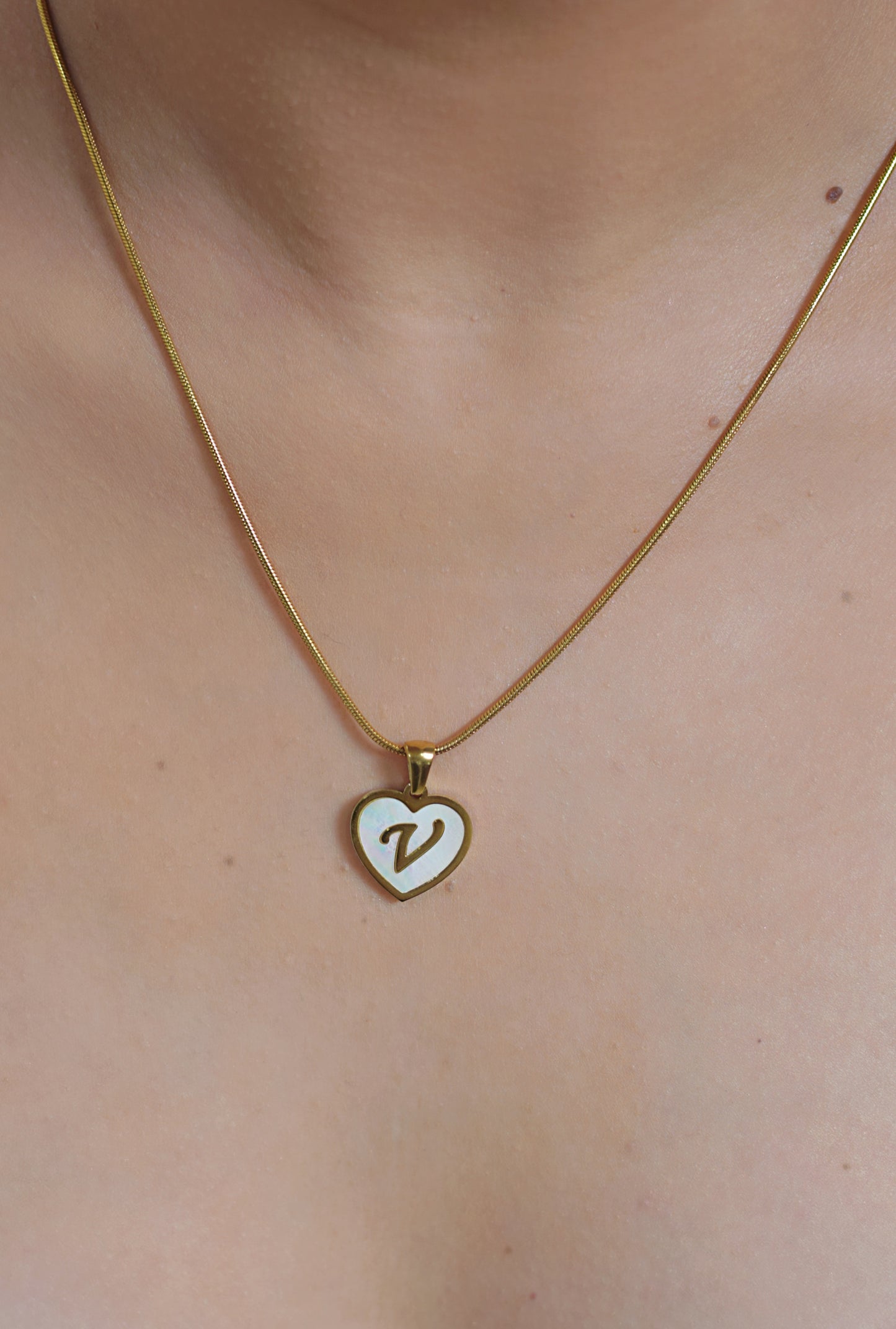 Collar Corazón Inicial