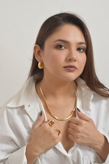 Aretes Perla de Oro