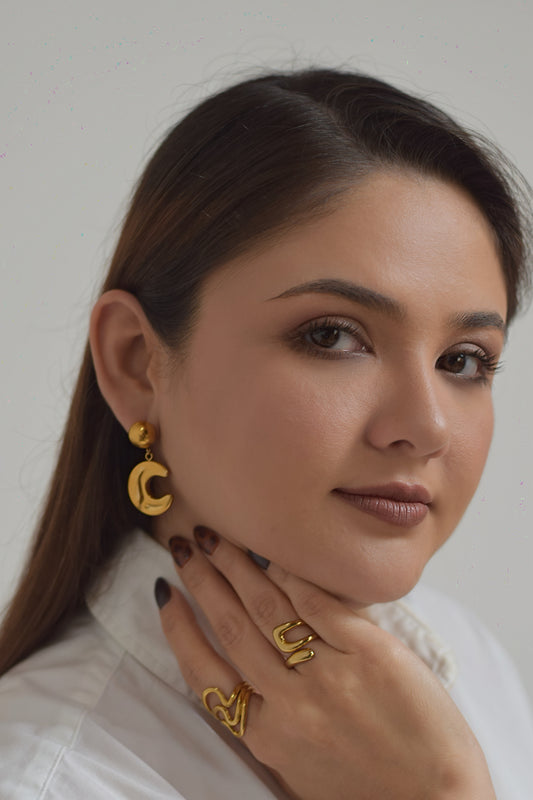 Aretes Luna Nueva