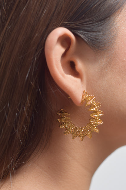 Aretes Sol Dorado