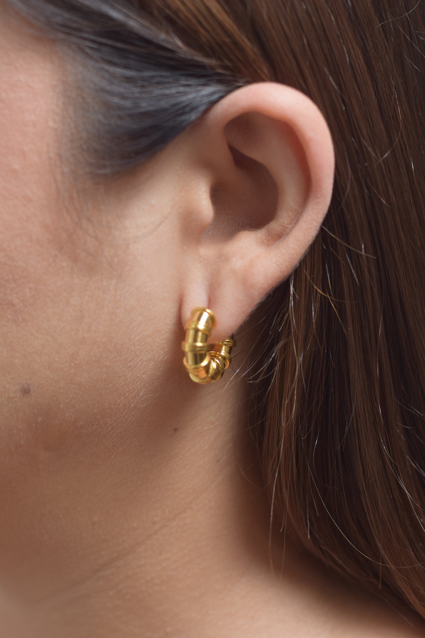 Aretes Bambú Gold