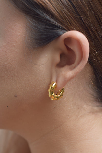 Aretes Bambú Gold